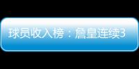 球员收入榜：詹皇连续3年居首 KD第2库里压哈登