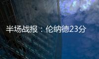 半场战报：伦纳德23分帕克13+4 马刺72