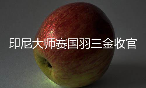 印尼大师赛国羽三金收官，中国男双柳暗花明，女双混双后继乏人 小姑娘打法有局限性
