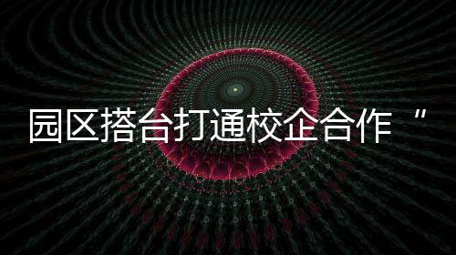 园区搭台打通校企合作“最后一公里” 毕业生就业、企业发展双向奔赴 助推区域经济社会高质量发展