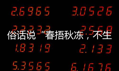 俗话说“春捂秋冻，不生杂病”，以下哪种做法更适合秋季养生？蚂蚁庄园9.21日答案 俗话说春生杂适合不生杂病”