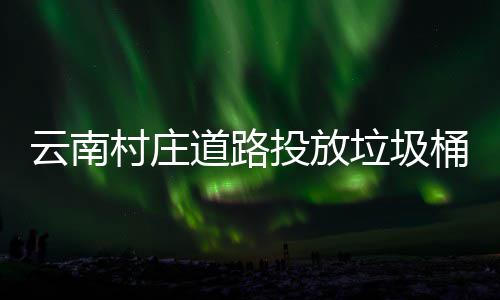 云南村庄道路投放垃圾桶环境更美了 镇村生活垃圾得到了有效治理