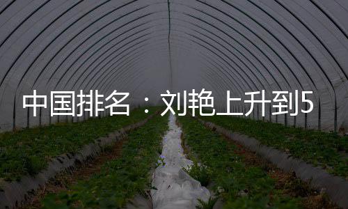 中国排名：刘艳上升到51位 刘依一许赢也攀升 刘艳刘依攀升到711位