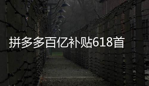 拼多多百亿补贴618首周战报：商家数量同比增超九成，手机家电补贴超10亿 超100个数码品牌订单量翻倍