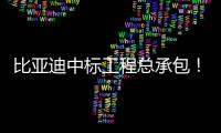 比亚迪中标工程总承包！