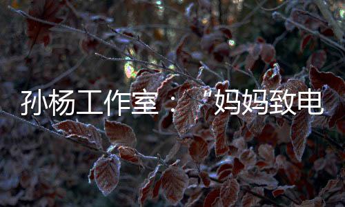 孙杨工作室：“妈妈致电节目组删除嘉宾言论”为恶意捏造 孙杨室妈删除有网友发文称