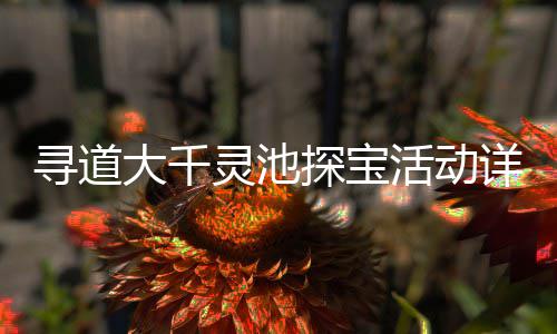 寻道大千灵池探宝活动详细攻略 攻略适合平民玩家小氪参与