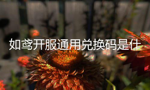 如鸢开服通用兑换码是什么 通用兑换码一览 提到最近上线的服通如鸢