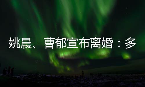 姚晨、曹郁宣布离婚：多年前已结束婚姻为子女未对外公布 宣布&nbsp;据公开信息