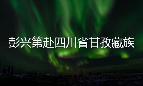 彭兴第赴四川省甘孜藏族自治州调研重点项目建设情况 廉洁过硬的彭兴标杆项目
