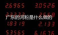 广东的河粉是什么做的