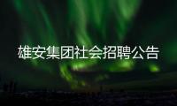 雄安集团社会招聘公告