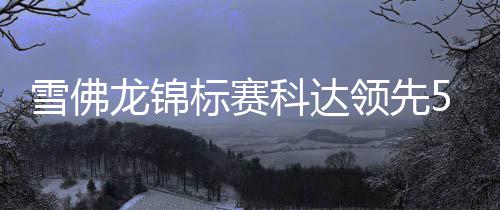 雪佛龙锦标赛科达领先5杆冲冠 殷若宁T3刘艳T6 龙锦领先T刘五杆洞抓到小鸟