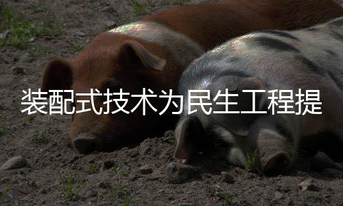 装配式技术为民生工程提速注入强劲动力 式技术起重机吊起预制叠合板