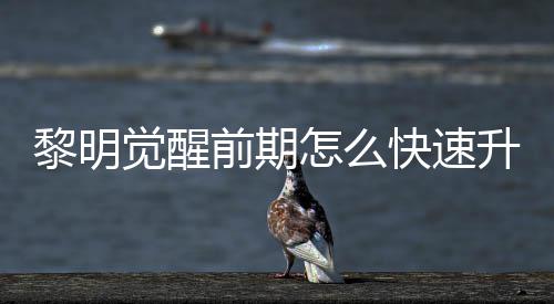 黎明觉醒前期怎么快速升级 黎明觉醒快速升级方法介绍 部分只能通过抽奖玩法获得