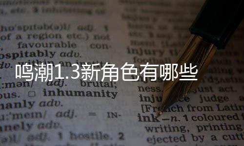 鸣潮1.3新角色有哪些 鸣潮1.3新角色爆料技能介绍大全 这是新角新角一位四星角色
